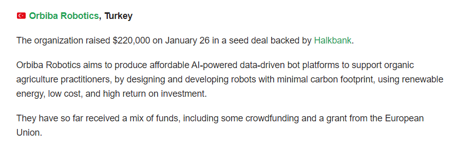 Orbiba Robotics Featured in Global Agricultural Robotics Investment News for 2024!